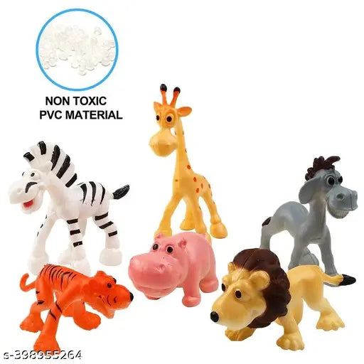 Jungle Animal Figure Set for Kids – 12 Pieces