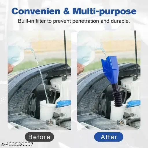 Flexible Oil Funnel for Automotive & Household Use