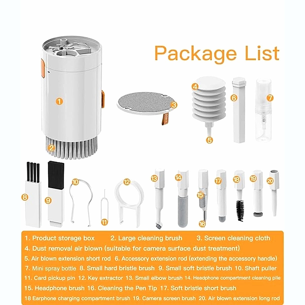 VISTORA 20 in 1 device cleaner set