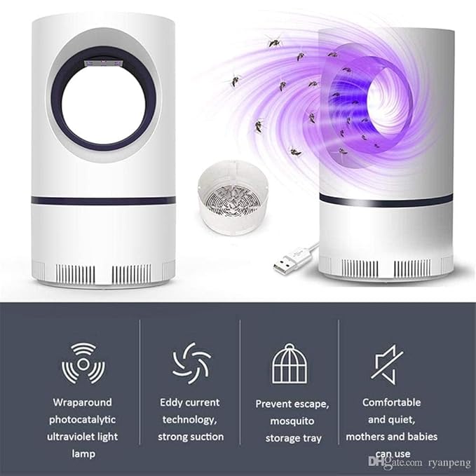 USB Mosquito Zapper Lamp – White