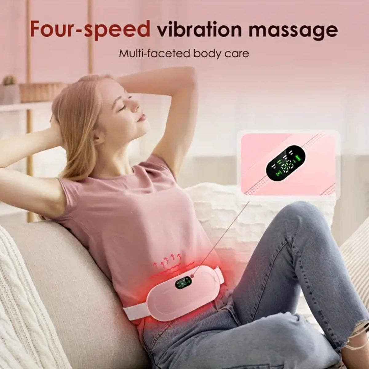 Period Cramp Relief Heating & Massage Pad