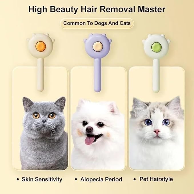 Cat Grooming Brush for Short & Long Hair