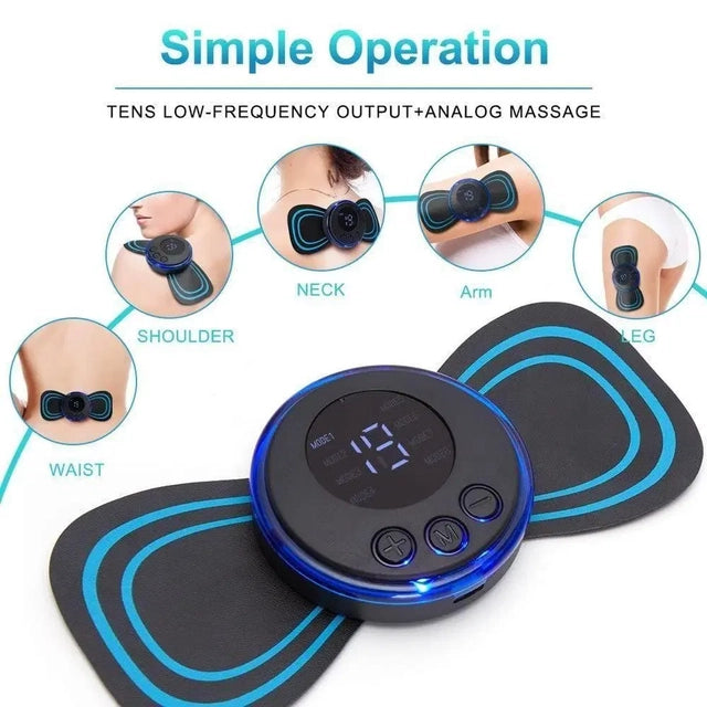 Rechargeable Mini Massager – 8 Modes, 19 Levels