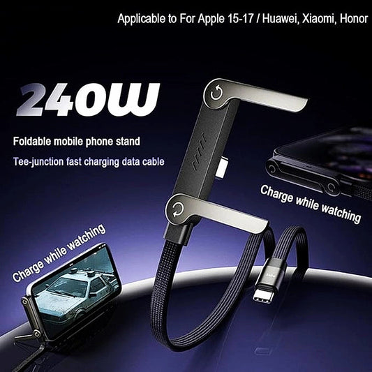 VISTORA 2-in-1 holder charger cable detail