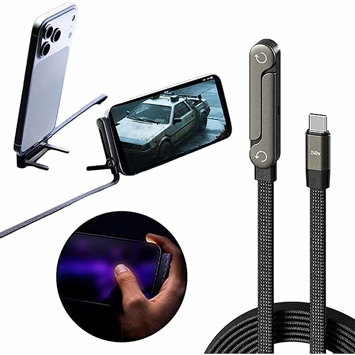 VISTORA portable holder charger cable