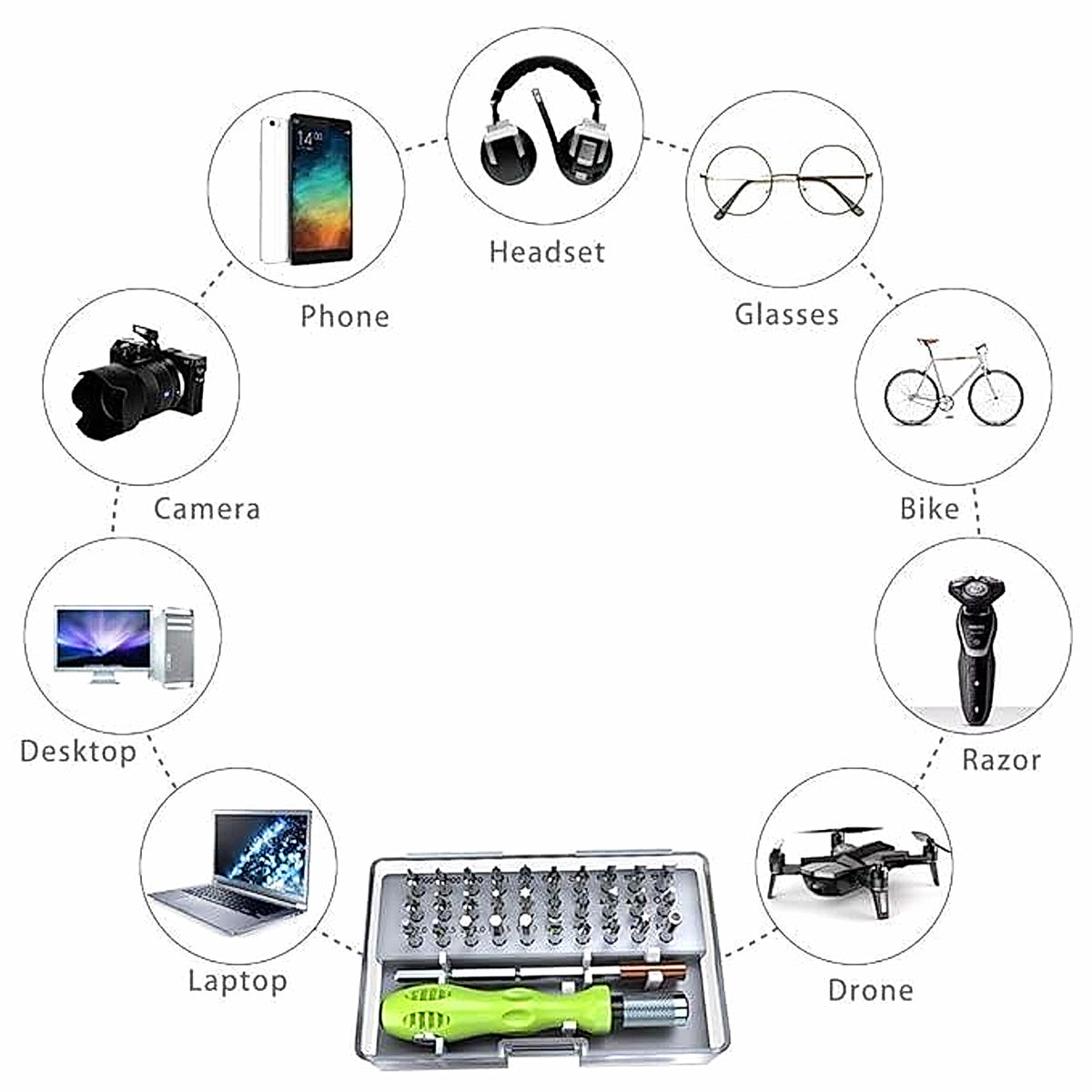 VISTORA precision screwdriver interchangeable bits