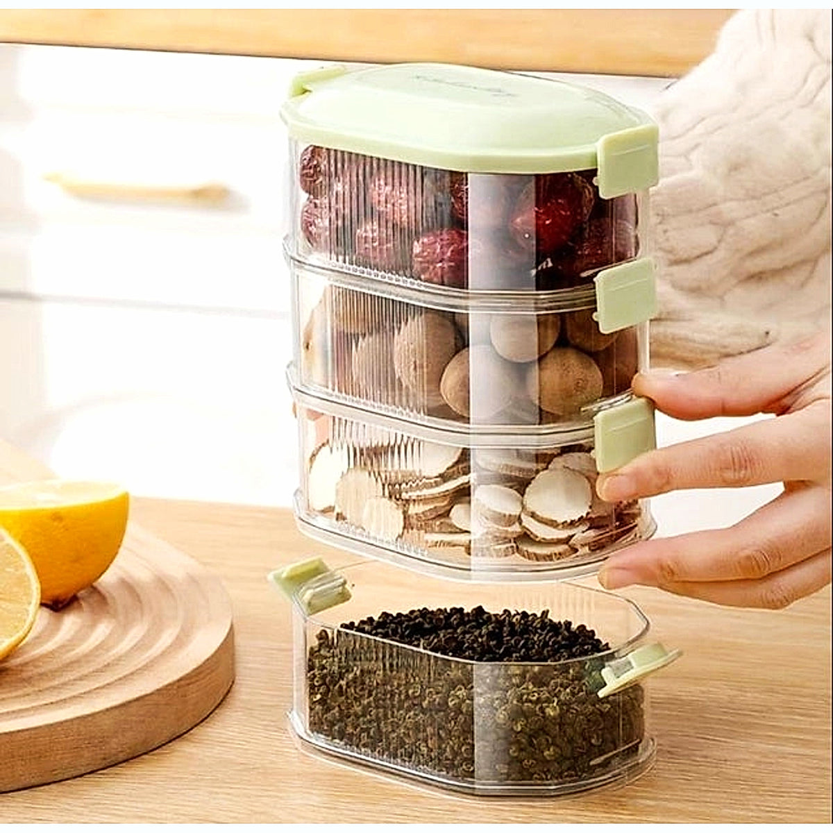 VISTORA transparent spice organizer detail