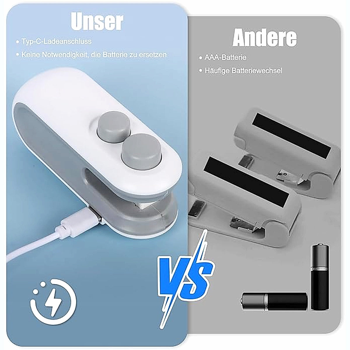 VISTORA USB rechargeable magnetic bag sealer
