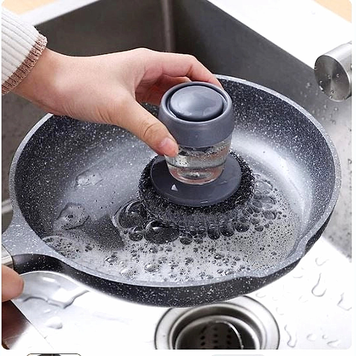 VISTORA 2 In 1 Liquid Soap Dispensing Brush